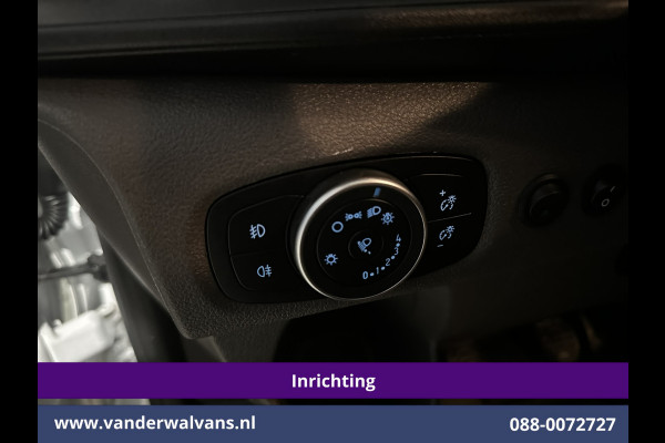 Ford Transit Custom 2.0 TDCI 130pk L2H1 Inrichting Euro6 Airco | Omvormer | Camera | Apple Carplay | LED | Cruisecontrol | Leder Android Auto, Stoelverwarming, Verwarmde voorruit, 2800kg Trekhaak, Parkeersensoren, Bijrijdersbank, Achterklep
