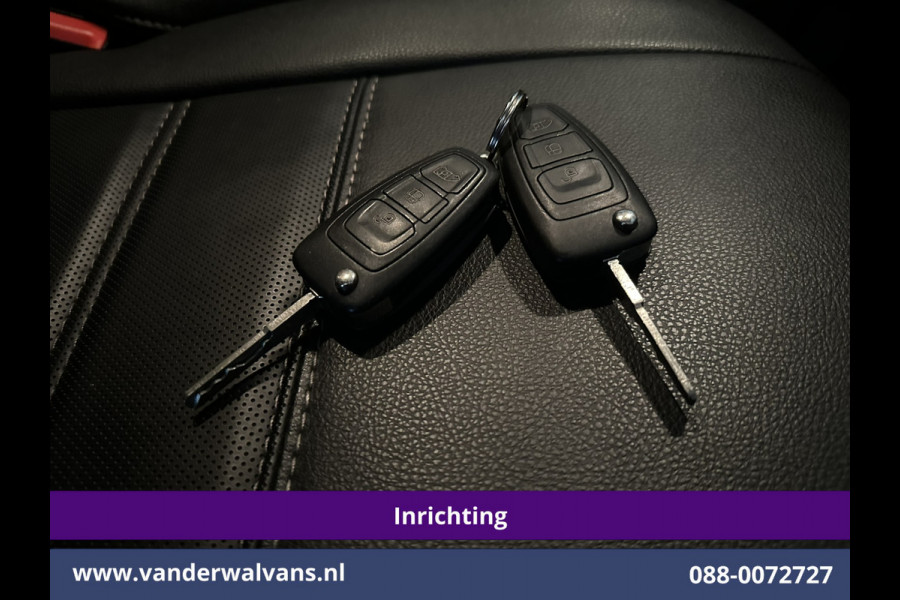 Ford Transit Custom 2.0 TDCI 130pk L2H1 Inrichting Euro6 Airco | Omvormer | Camera | Apple Carplay | LED | Cruisecontrol | Leder Android Auto, Stoelverwarming, Verwarmde voorruit, 2800kg Trekhaak, Parkeersensoren, Bijrijdersbank, Achterklep