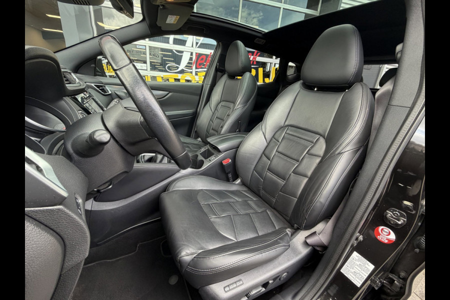 Nissan QASHQAI 1.2 Tekna + - Panorama dak I Navigatie I Airco I Leer I Sport pakket + Velgen 19 inch I Dealer onderhouden