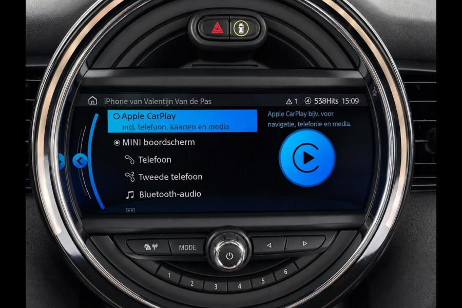 MINI Electric Charged 33 kWh Panoramadak Harman Kardon Camera Leder Navigatie Professional Cruise Control Head Up Display Bluetooth