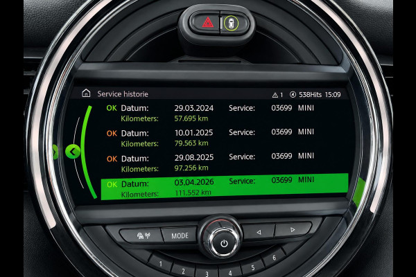MINI Electric Charged 33 kWh Panoramadak Harman Kardon Camera Leder Navigatie Professional Cruise Control Head Up Display Bluetooth