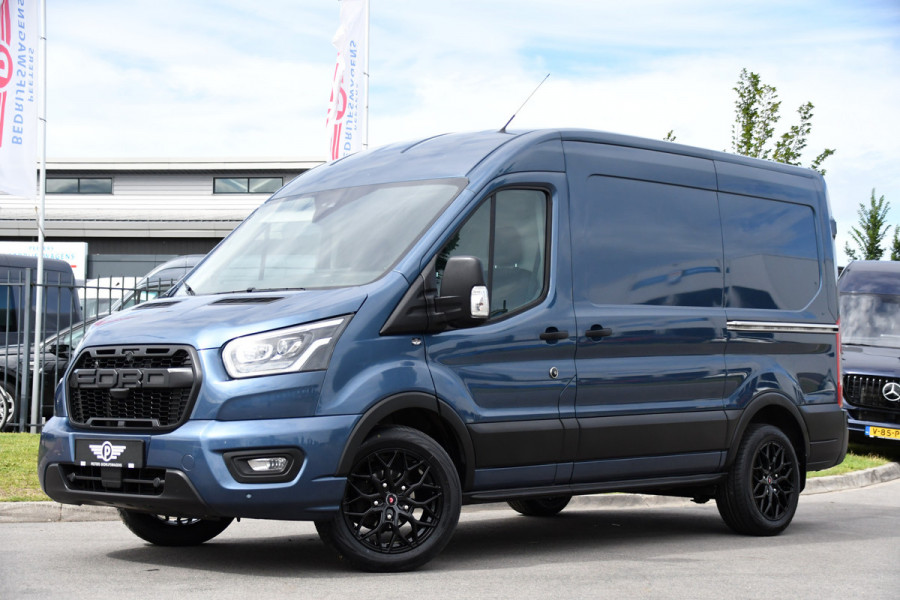 Ford Transit 350 2.0 TDCI L2H2 PB Edition Camera, Cruise, Carplay, 170pk, Stoelverwarming, Automaat, 2 x schuifdeur, LED, Sensoren, Multimedia, Uniek!