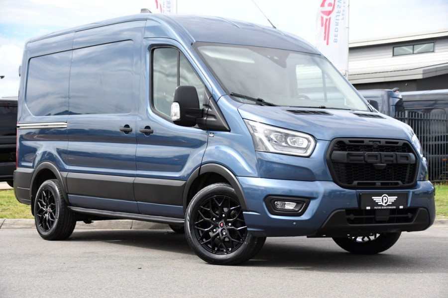 Ford Transit 350 2.0 TDCI L2H2 PB Edition Camera, Cruise, Carplay, 170pk, Stoelverwarming, Automaat, 2 x schuifdeur, LED, Sensoren, Multimedia, Uniek!