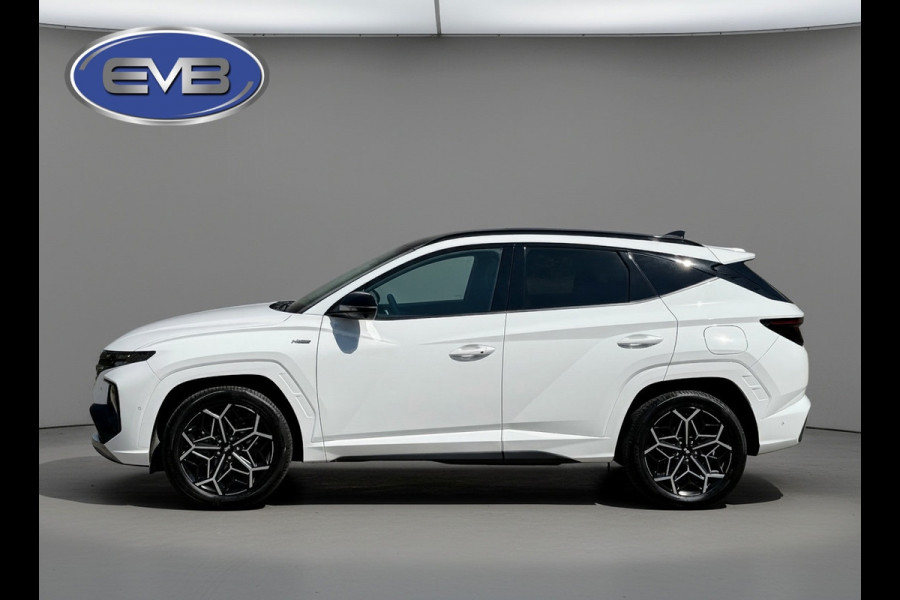 Hyundai Tucson 1.6 T-GDI PHEV N Line Sky 4WD, panoramadak, 360 camera, lederen sportinterieur, afn.trekhaak, vol opties! 1 e eigen