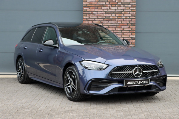 Mercedes-Benz C-Klasse Estate 300 e AMG Line Premium | Panoramadak | Memory | Distronic | Surround Camera | Trekhaak | Digital Light | Nightpakket | Augmented Reality |