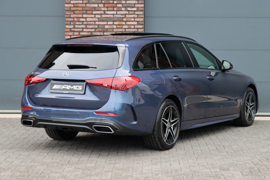 Mercedes-Benz C-Klasse Estate 300 e AMG Line Premium | Panoramadak | Memory | Distronic | Surround Camera | Trekhaak | Digital Light | Nightpakket | Augmented Reality |