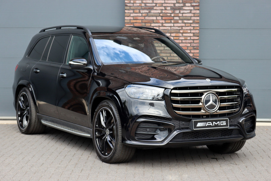 Mercedes-Benz GLS 450 d 4MATIC AMG Line | 7Pers. | Luchtvering | Distronic | Standkachel | Massage | MBUX Tablet | Trekhaak | Comfortpakket Achter+ | Burmester | Vlakkenverwarming |