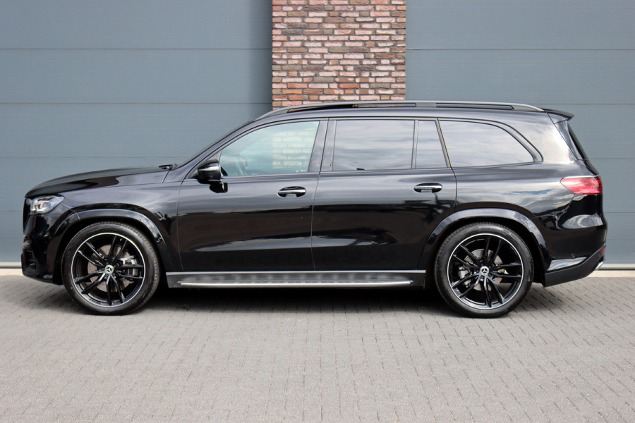 Mercedes-Benz GLS 450 d 4MATIC AMG Line | 7Pers. | Luchtvering | Distronic | Standkachel | Massage | MBUX Tablet | Trekhaak | Comfortpakket Achter+ | Burmester | Vlakkenverwarming |