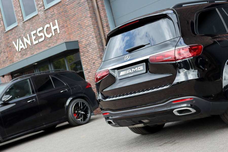 Mercedes-Benz GLS 450 d 4MATIC AMG Line | 7Pers. | Luchtvering | Distronic | Standkachel | Massage | MBUX Tablet | Trekhaak | Comfortpakket Achter+ | Burmester | Vlakkenverwarming |