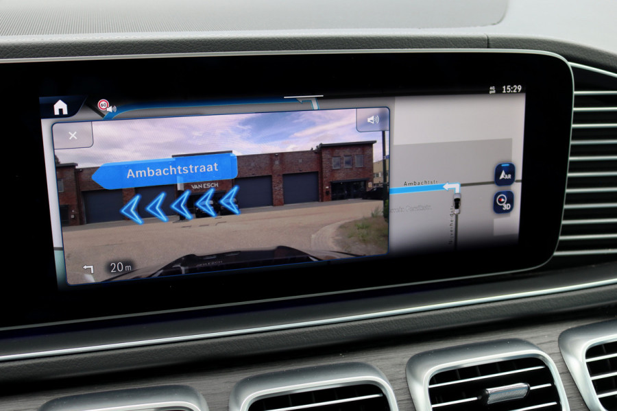 Mercedes-Benz GLS 450 d 4MATIC AMG Line | 7Pers. | Luchtvering | Distronic | Standkachel | Massage | MBUX Tablet | Trekhaak | Comfortpakket Achter+ | Burmester | Vlakkenverwarming |