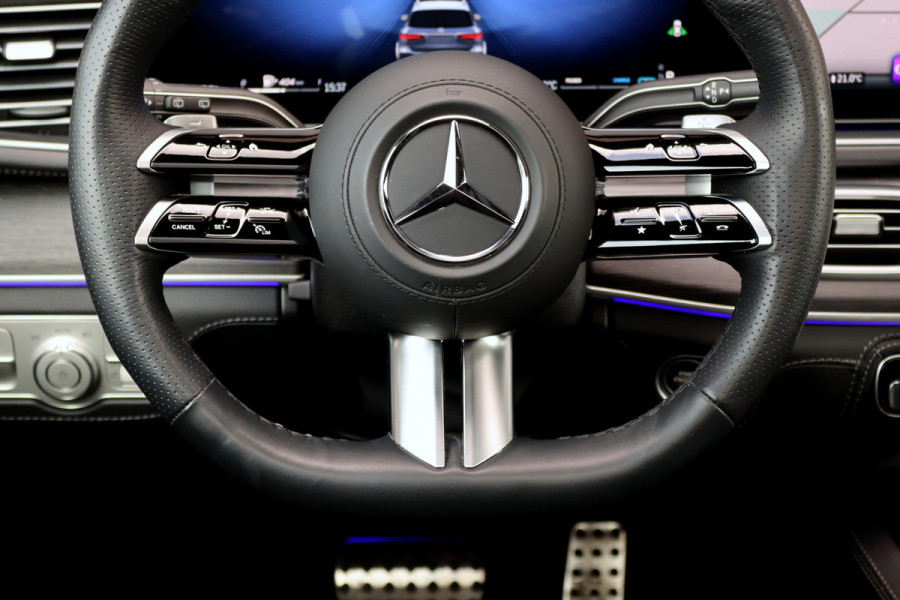 Mercedes-Benz GLS 450 d 4MATIC AMG Line | 7Pers. | Luchtvering | Distronic | Standkachel | Massage | MBUX Tablet | Trekhaak | Comfortpakket Achter+ | Burmester | Vlakkenverwarming |
