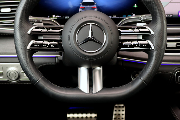 Mercedes-Benz GLS 450 d 4MATIC AMG Line | 7Pers. | Luchtvering | Distronic | Standkachel | Massage | MBUX Tablet | Trekhaak | Comfortpakket Achter+ | Burmester | Vlakkenverwarming |