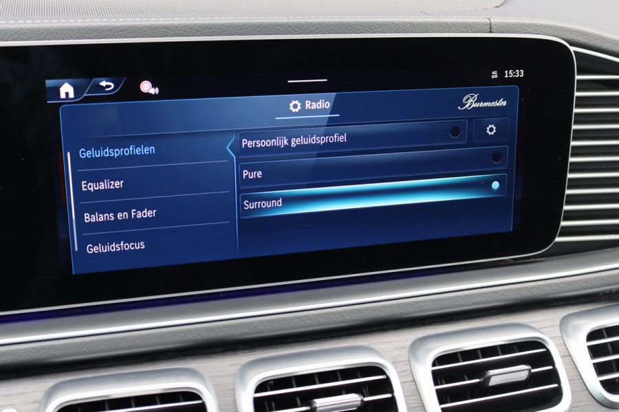 Mercedes-Benz GLS 450 d 4MATIC AMG Line | 7Pers. | Luchtvering | Distronic | Standkachel | Massage | MBUX Tablet | Trekhaak | Comfortpakket Achter+ | Burmester | Vlakkenverwarming |