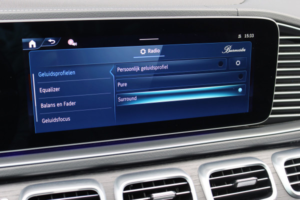 Mercedes-Benz GLS 450 d 4MATIC AMG Line | 7Pers. | Luchtvering | Distronic | Standkachel | Massage | MBUX Tablet | Trekhaak | Comfortpakket Achter+ | Burmester | Vlakkenverwarming |