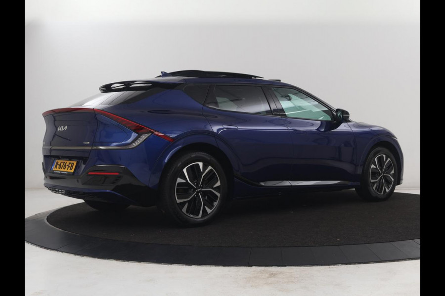 Kia EV6 GT-Line 77.4 kWh | SOH 95,1% | Panoramadak | Memory | Stuur/stoel verwarming | Stoel ventilatie| Meridian sound | Adaptive cruise | Head-up | Carplay | Sfeerverlichting | 360 camera | Park assist