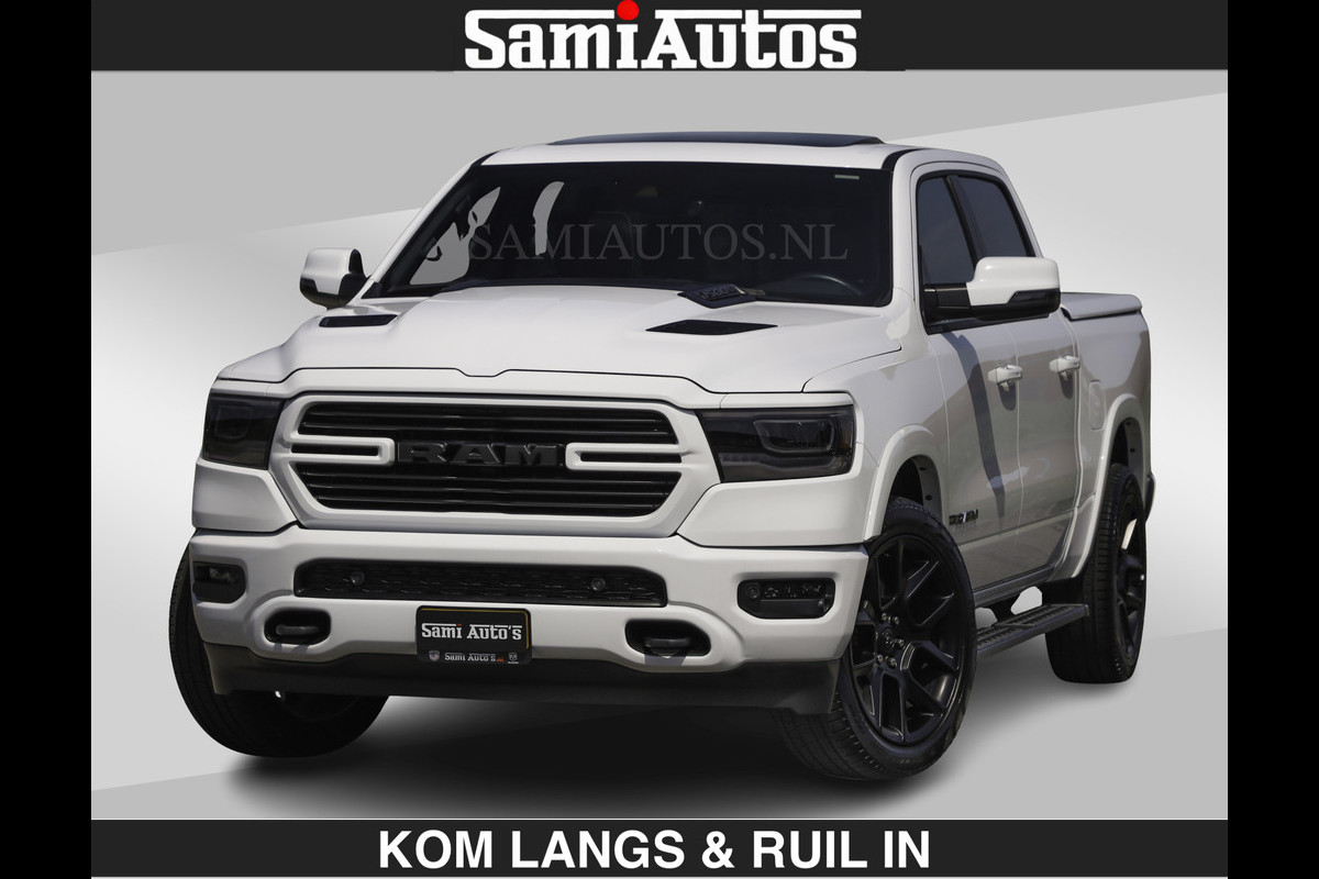 Dodge Ram SPORT V8 5.7 402PK | Krachtige Hemi | Panorama Dak | 12' Scherm Comfortabele Dubbele Cabine met Royale 5 Zitplaatsen | NIEUW EN BPM vrij | Nu Leverbaar uit Voorraad | Nr 2529 - 1277 | De specialist in Amerikaanse pick‑ups in Nederland en Europa.