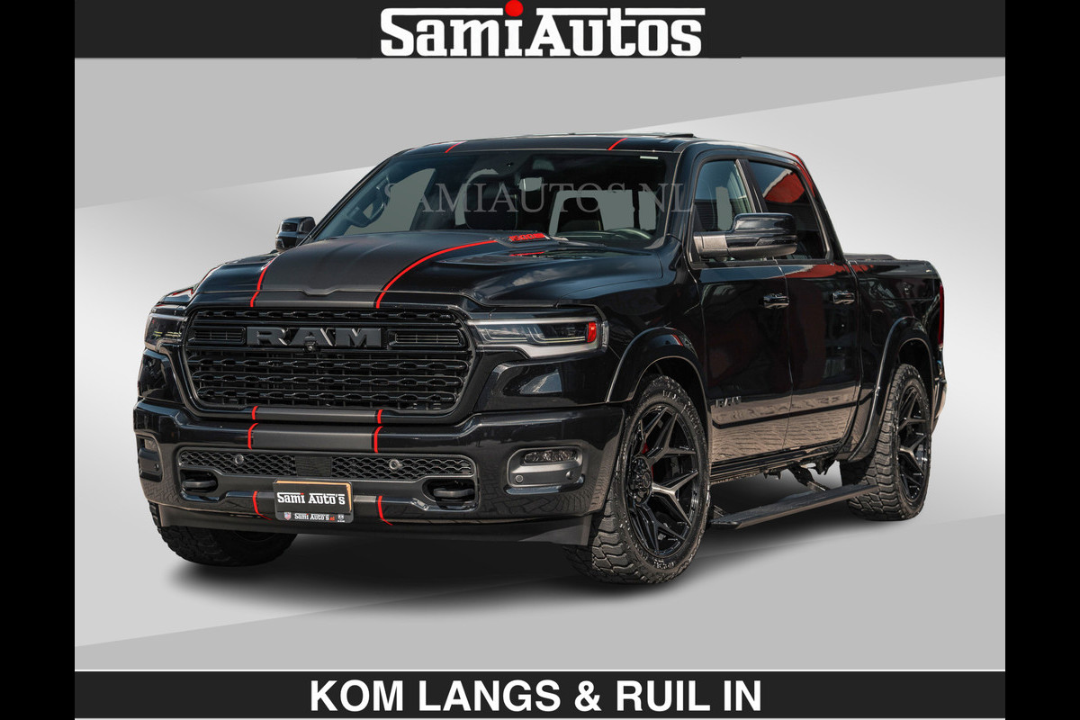 Dodge Ram HULK PACKAGE | Limited Night H.O 540HP 706Nm | Massage + Full Option | De Meest Luxe en Volle Pick-Up in zijn Klasse | Hulk Pack Comfortabele Dubbele Cabine met Royale 5 Zitplaatsen | BPM vrij | Nu Leverbaar uit Voorraad | Voorraad Nr 2353 - 5412 | De specialist in Amerikaanse pick‑ups in Nederland en Europa.