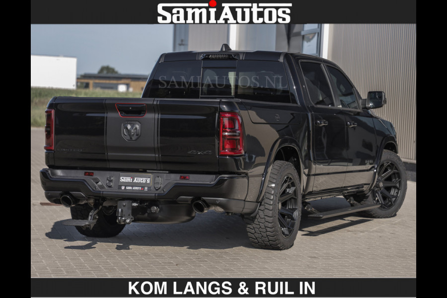 Dodge Ram Limited H.O 540HP 706Nm | De Meest Luxe en Volle Pick-Up in zijn Klasse | LUCHTVERING | HUD | Massage + Full Option | Comfortabele Dubbele Cabine met Royale 5 Zitplaatsen | BPM vrij | Nu Leverbaar uit Voorraad | Voorraad Nr 2300 - 7689 | De specialist in Amerikaanse pick‑ups in Nederland en Europa.