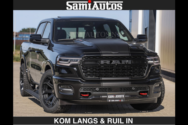 Dodge Ram Limited H.O 540HP 706Nm | De Meest Luxe en Volle Pick-Up in zijn Klasse | LUCHTVERING | HUD | Massage + Full Option | Comfortabele Dubbele Cabine met Royale 5 Zitplaatsen | BPM vrij | Nu Leverbaar uit Voorraad | Voorraad Nr 2300 - 7689 | De specialist in Amerikaanse pick‑ups in Nederland en Europa.