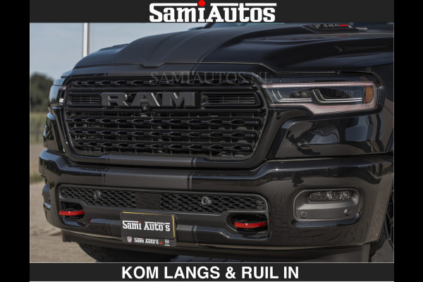 Dodge Ram Limited H.O 540HP 706Nm | De Meest Luxe en Volle Pick-Up in zijn Klasse | LUCHTVERING | HUD | Massage + Full Option | Comfortabele Dubbele Cabine met Royale 5 Zitplaatsen | BPM vrij | Nu Leverbaar uit Voorraad | Voorraad Nr 2300 - 7689 | De specialist in Amerikaanse pick‑ups in Nederland en Europa.