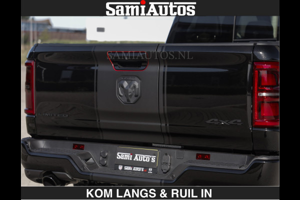 Dodge Ram Limited H.O 540HP 706Nm | De Meest Luxe en Volle Pick-Up in zijn Klasse | LUCHTVERING | HUD | Massage + Full Option | Comfortabele Dubbele Cabine met Royale 5 Zitplaatsen | BPM vrij | Nu Leverbaar uit Voorraad | Voorraad Nr 2300 - 7689 | De specialist in Amerikaanse pick‑ups in Nederland en Europa.