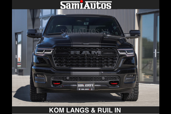 Dodge Ram Limited H.O 540HP 706Nm | De Meest Luxe en Volle Pick-Up in zijn Klasse | LUCHTVERING | HUD | Massage + Full Option | Comfortabele Dubbele Cabine met Royale 5 Zitplaatsen | BPM vrij | Nu Leverbaar uit Voorraad | Voorraad Nr 2300 - 7689 | De specialist in Amerikaanse pick‑ups in Nederland en Europa.