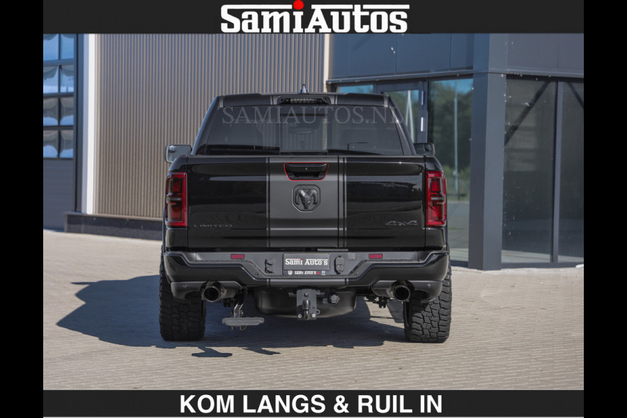 Dodge Ram Limited H.O 540HP 706Nm | De Meest Luxe en Volle Pick-Up in zijn Klasse | LUCHTVERING | HUD | Massage + Full Option | Comfortabele Dubbele Cabine met Royale 5 Zitplaatsen | BPM vrij | Nu Leverbaar uit Voorraad | Voorraad Nr 2300 - 7689 | De specialist in Amerikaanse pick‑ups in Nederland en Europa.