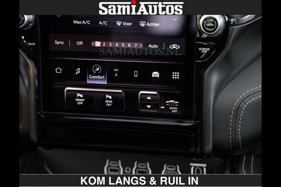 Dodge Ram Limited H.O 540HP 706Nm | De Meest Luxe en Volle Pick-Up in zijn Klasse | LUCHTVERING | HUD | Massage + Full Option | Comfortabele Dubbele Cabine met Royale 5 Zitplaatsen | BPM vrij | Nu Leverbaar uit Voorraad | Voorraad Nr 2300 - 7689 | De specialist in Amerikaanse pick‑ups in Nederland en Europa.