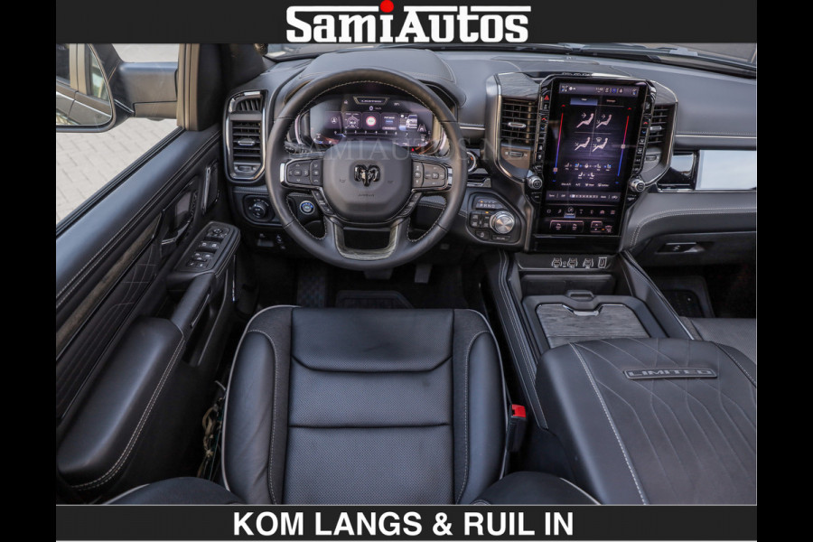 Dodge Ram Limited H.O 540HP 706Nm | De Meest Luxe en Volle Pick-Up in zijn Klasse | LUCHTVERING | HUD | Massage + Full Option | Comfortabele Dubbele Cabine met Royale 5 Zitplaatsen | BPM vrij | Nu Leverbaar uit Voorraad | Voorraad Nr 2300 - 7689 | De specialist in Amerikaanse pick‑ups in Nederland en Europa.
