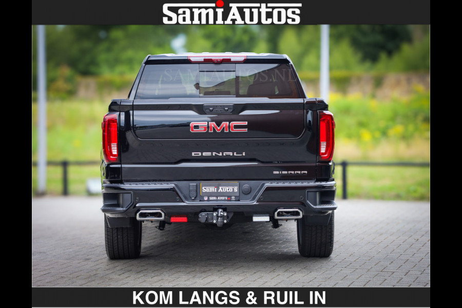GMC Sierra DENALI | All-In Prijs | 6,2 V8 Full Option | De Meest Luxe Pick-Up in zijn Klasse | Comfortabele Dubbele Cabine met Royale 5 Zitplaatsen | BPM vrij | Nu Leverbaar uit Voorraad | Voorraad Nr 1788 | De specialist in Amerikaanse pick‑ups in Nederland en Europa.