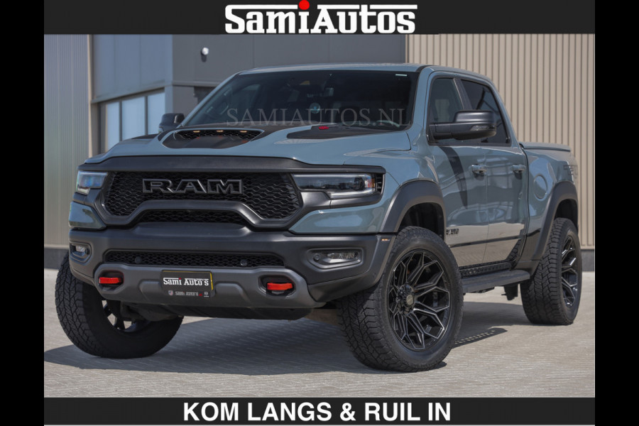 Dodge Ram TRX 6.2 V8 HELLCAT | ANVIL SPECIAL ORIGINAL COLOR | CARBON | RODE STIKSELS | BOM VOL | CREW CAB DUBBELE CABINE | 5 PERSOONS |