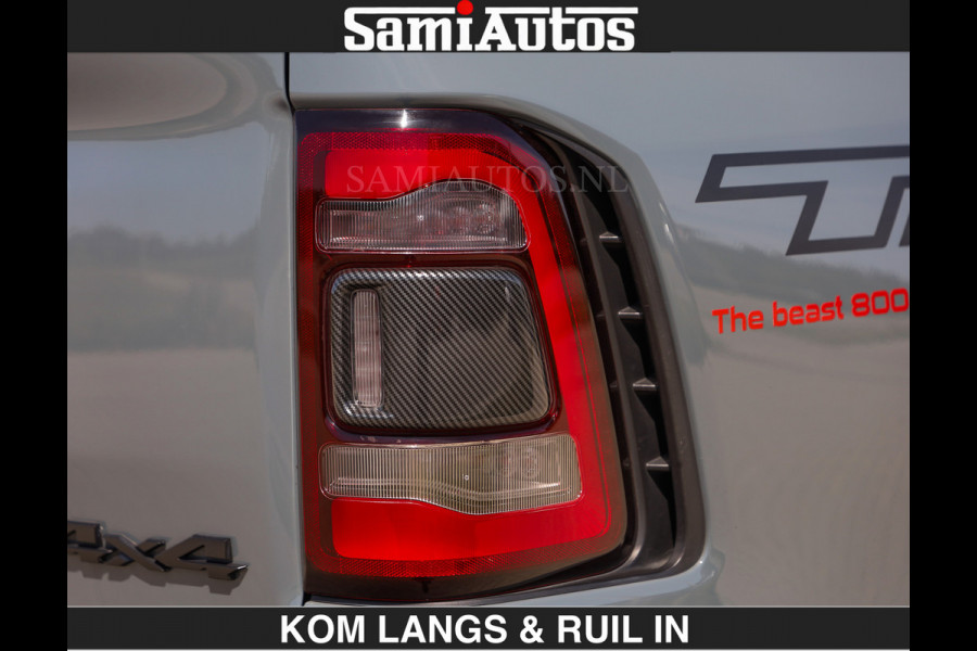 Dodge Ram TRX 6.2 V8 HELLCAT | ANVIL SPECIAL ORIGINAL COLOR | CARBON | RODE STIKSELS | BOM VOL | CREW CAB DUBBELE CABINE | 5 PERSOONS |
