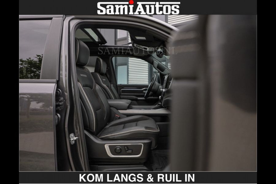 Dodge Ram SPORT LARAMIE 5.7 V8 HEMI | LUCHTVERING | 2023 | PANODAK | GROOTSCHERM | DC | TOP KLEUR GRANITE | CREW CAB | DUBBELE CABINE | 5 PERSOONS |