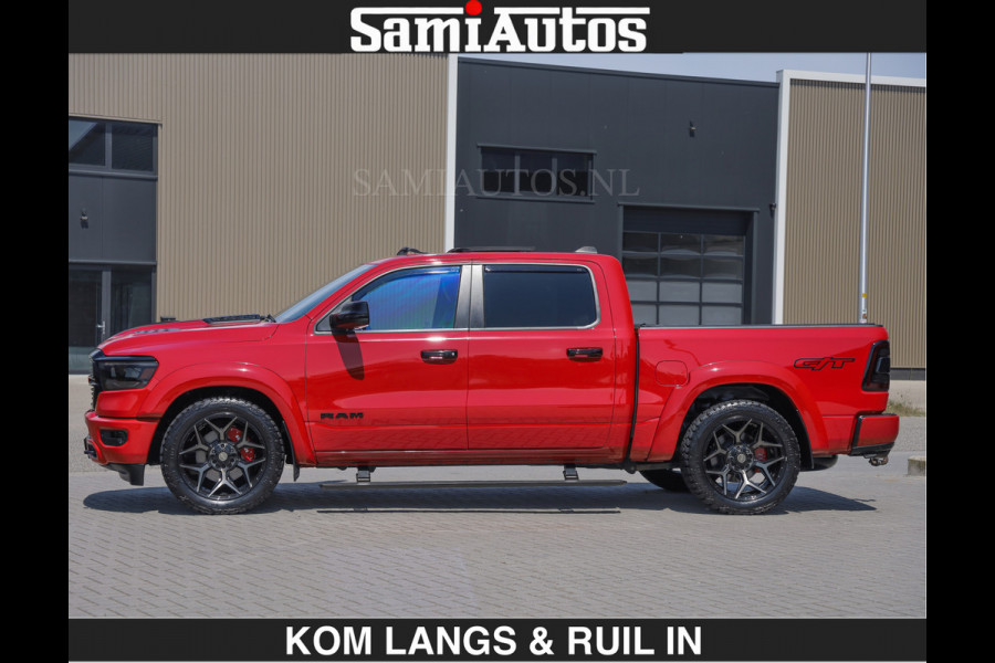 Dodge Ram GT TRX PACK BEAST | 5.7 V8 HEMI | WIDE BODY | LUCHTVERING | MEGA DIK | DC | DUBBLE CABINE | 5 PERSOONS | CREW CAB | GRIJS KENTEKEN | TRAIN HORN | EERSTE EIGENAAR | ORIGINEEL NEDERLANDSE AUTO | WIDE BODY | De specialist in Amerikaanse pick‑ups in Nederland en Europa.