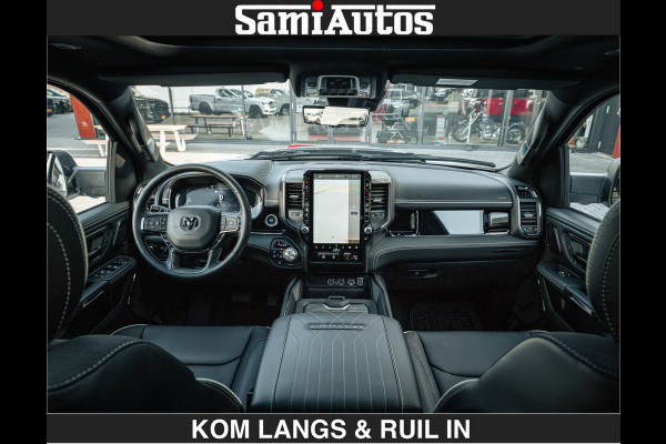 Dodge Ram LIMITED H.O 540 PK 706Nm | Massage + Full Option | De Meest Luxe en Volle Pick-Up in zijn Klasse | Comfortabele Dubbele Cabine met Royale 5 Zitplaatsen | BPM vrij | Nu Leverbaar uit Voorraad | Voorraad Nr 2336 - 7700 | De specialist in Amerikaanse pick‑ups in Nederland en Europa.