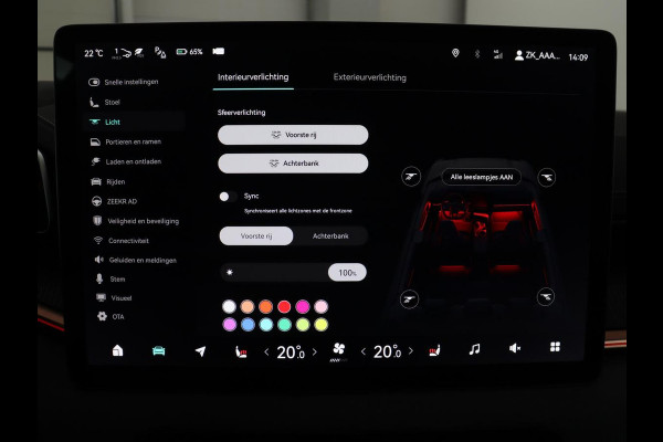 ZEEKR 001 AWD Performance 100 kWh | SOH 98,1% | Panoramadak | Leder/alcantara | Memory | Stoelverwarming | Adapive cruise | Dodehoek | Head-up | Sfeerverlichting | Carplay | 360 camera | Park assist