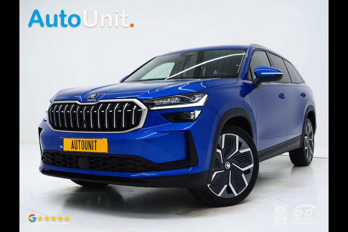 Škoda Kodiaq 1.5 TSI PHEV | Leder | HUD | Camera | Sfeerlicht | Keyless | Adaptive Cruise | Memory | Carplay