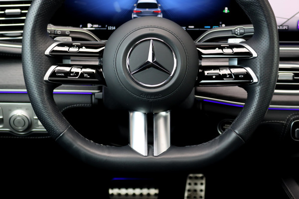 Mercedes-Benz GLS 450 d 4MATIC AMG Line | 7Pers. | Luchtvering | Distronic | Standkachel | Massage | MBUX Tablet | Trekhaak | Comfortpakket Achter+ | Burmester | Vlakkenverwarming |