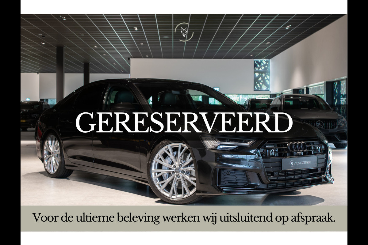 Audi A6 Limousine 55 TFSI Quattro DESIGN S-Line Pro Line Plus Luchtvering|4W-sturing|B&O Advanced|21"|ACC|HUD|Softclose|MEM|360°|Blackline|LED|Nachtzicht|New Service