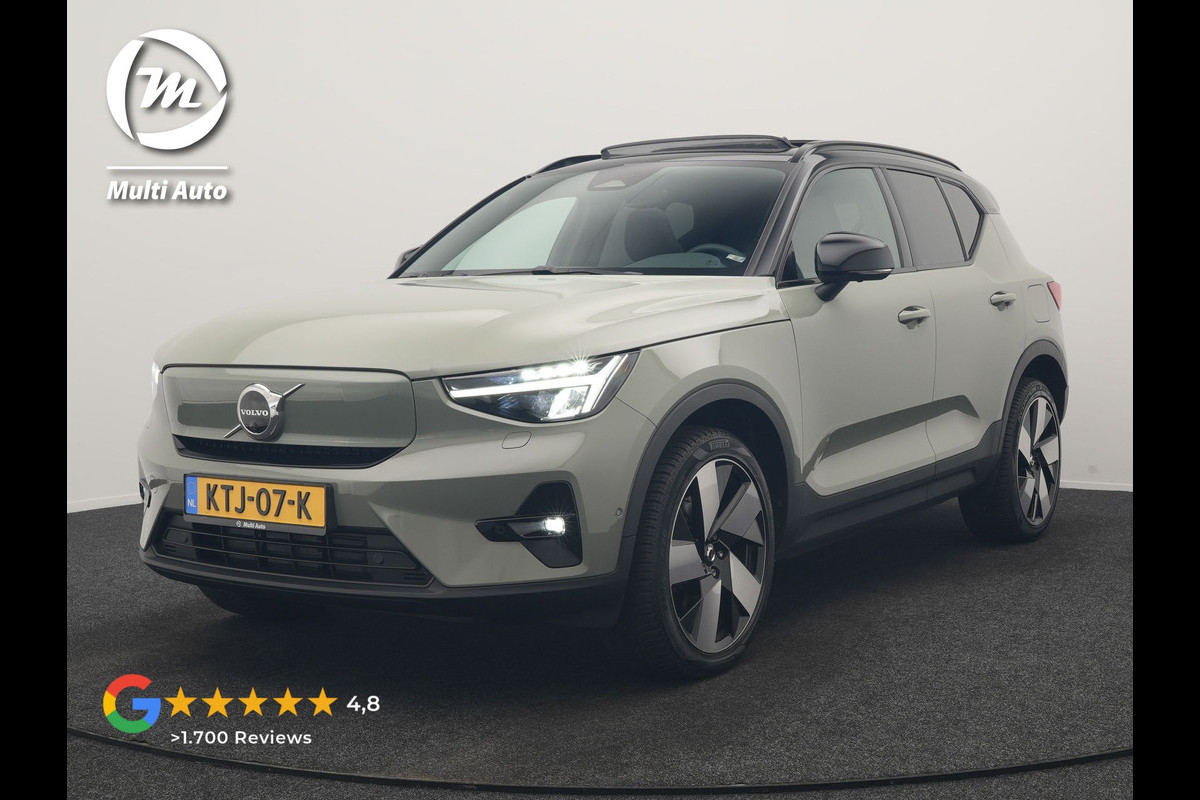 Volvo XC40 Recharge Ultimate 70 kWh 232pk Dealer O.H | Trekhaak Af Fabriek | Panodak | Adaptive Cruise | 360 Camera | Sportstoelen Memory & Verwarmd | Harman / Kardon | Keyless | Blis | Google Assistent | Stuur Verwarmd | Apple Carplay | DAB |