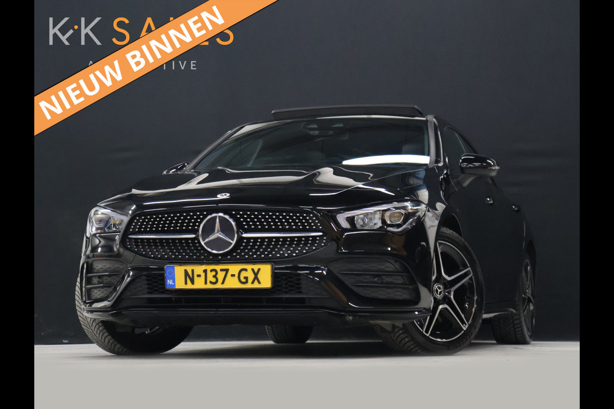 Mercedes-Benz CLA-Klasse 250 e Premium Plus AMG-Line [SOH 100%, TREKHAAK UITKLAPBAAR, SCHUIFKANTELDAK, APPLE CARPLAY, ANDROID, STOELVERWARMING, CAMERA, PDC V+A, CRUISE, CLIMATE, NIEUWSTAAT]