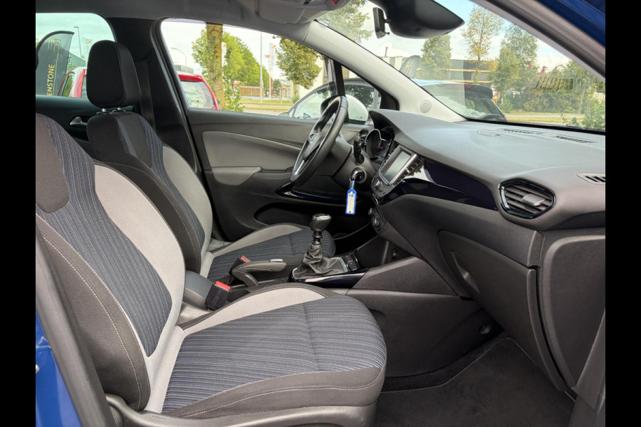 Opel Crossland X 1.2 Turbo 120 Jaar Edition ✓110pk✓D-riem vv in 2025✓2e Eigenaar✓Carplay✓Lm velgen✓N.A.P✓6 Bak✓Airco✓Cruise✓Pdc✓Rijstrooksensor✓Nieuwe Apk bij Aflevering