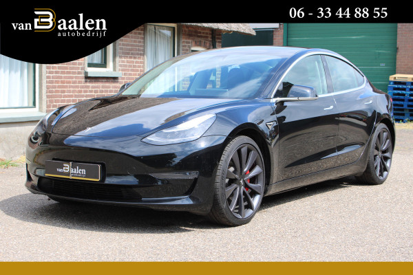 Tesla Model 3 Performance AWD 75 kWh SOh 89,4% PANO LEER NAVI ORG NL 115000KM!!!