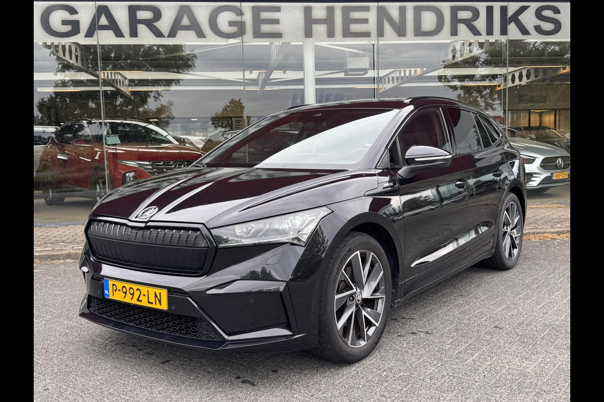 Škoda ENYAQ iV 60 Sportline | SOH: 93,4% | Elektr. Trekhaak| Matrix LED Verlichting | stuur/stoel verwarming | Cruise Control | Navi | Carplay | Camera |
