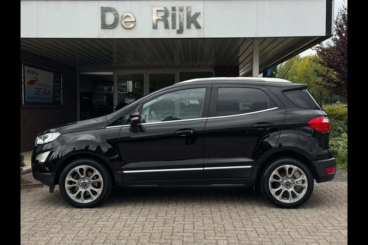 Ford EcoSport 1.0 EcoBoost Titanium | Navi, Carplay/Android, Camera, Stoel+Stuurverw., Sfeerverl., Keyless | Dealeroh. | 1e Eig. |