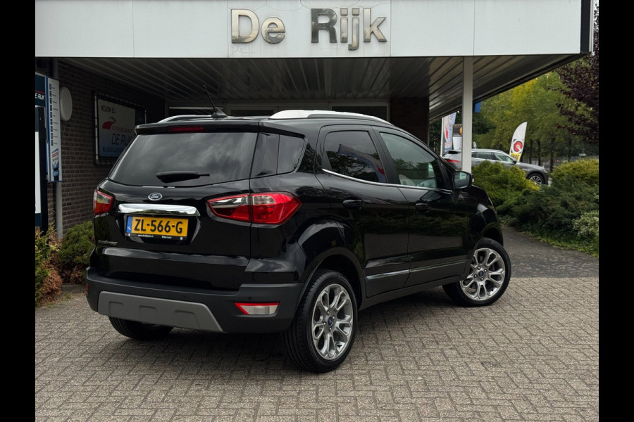 Ford EcoSport 1.0 EcoBoost Titanium | Navi, Carplay/Android, Camera, Stoel+Stuurverw., Sfeerverl., Keyless | Dealeroh. | 1e Eig. |
