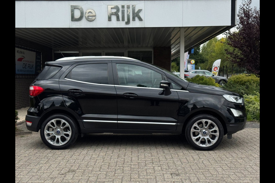 Ford EcoSport 1.0 EcoBoost Titanium | Navi, Carplay/Android, Camera, Stoel+Stuurverw., Sfeerverl., Keyless | Dealeroh. | 1e Eig. |