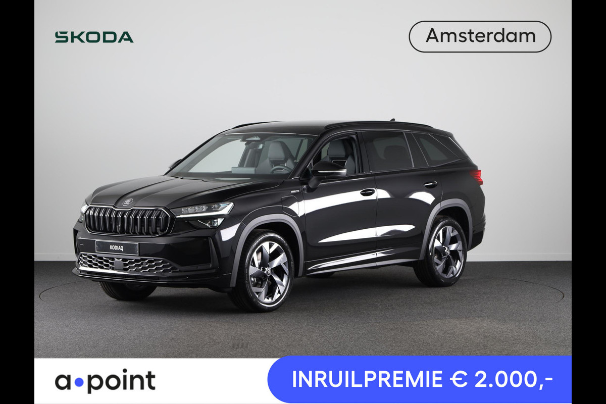 Škoda Kodiaq Sportline Business PHEV 1.5 TSI 204pk | Canton Sound | Panoramadak | Trekhaak | Light & View | Elek. stoelen | Adaptive Cruise | Blind Spot |