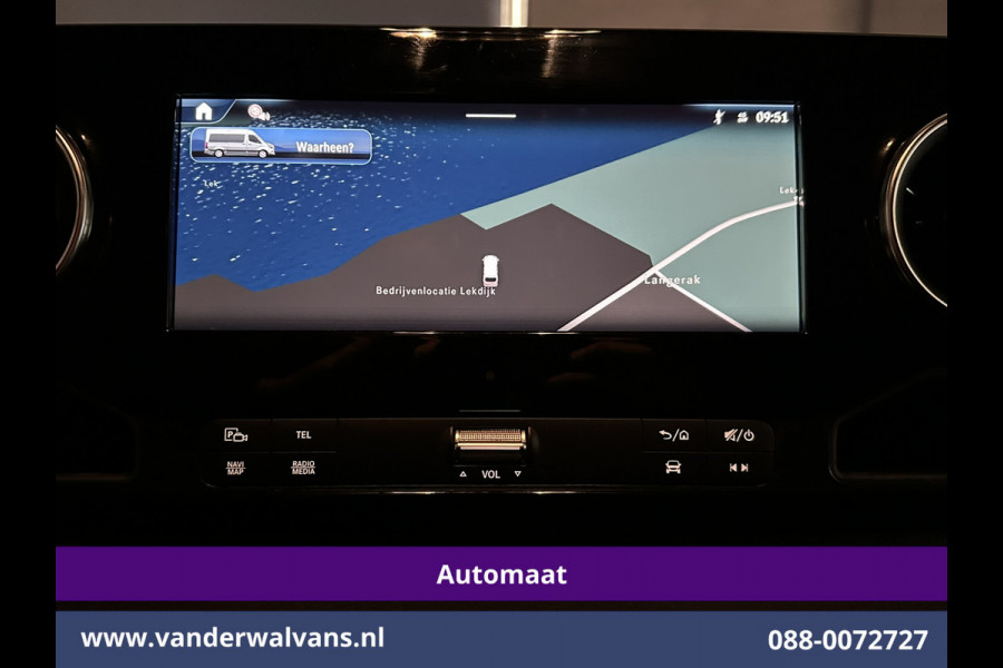 Mercedes-Benz Sprinter 317 CDI 170pk 9G-Tronic Automaat L2H2 2025 MODEL XL MBUX Euro6 Airco | Camera | Navigatie | LED | Adaptieve Cruisecontrol Chauffeursstoel, Stoelverwarming, Parkeersensoren, Bijrijdersbank