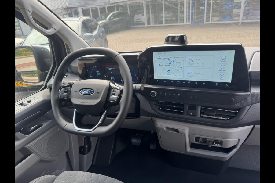 Ford E-Transit Custom 340 L2H1 Limited 71 kWh | SCI | 218pk | Laadvloer bescherming | 12-weg verstel- en verwarmbare AGR bestuurders- en passagiersstoel Laadvloer bescherming,12-weg verstel- en verwarmbare AGR bestuurders- en passagiersstoel | Trekhaakvoorbereiding | 17 inch lichtmetalen velgen (Carbonised Grey) | Driver Assistent Pack Ultimate | AGM accu | BEV 3-fase oplaadkabel (mode 3, 32A, 10m)